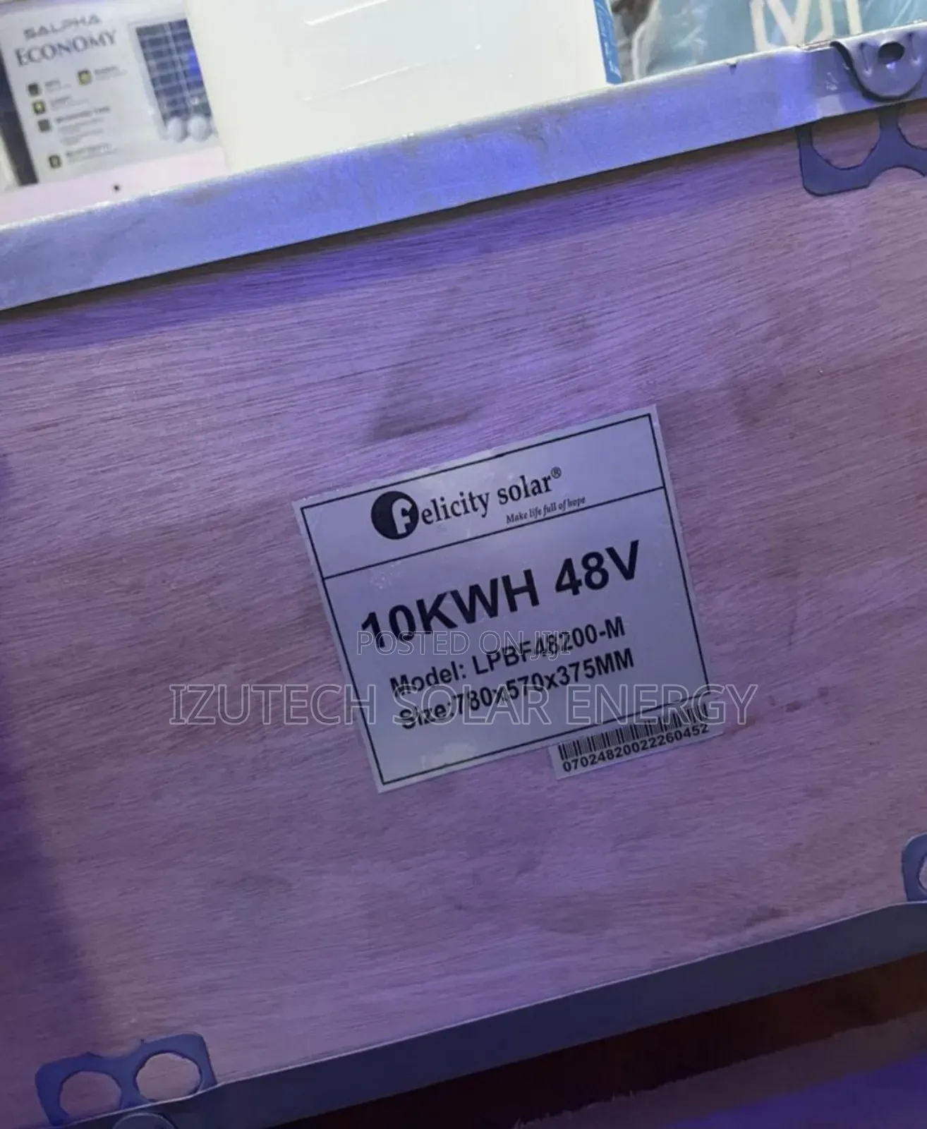 Felicity 10kwh Lithium Ion Battery 51.2v #1.5m