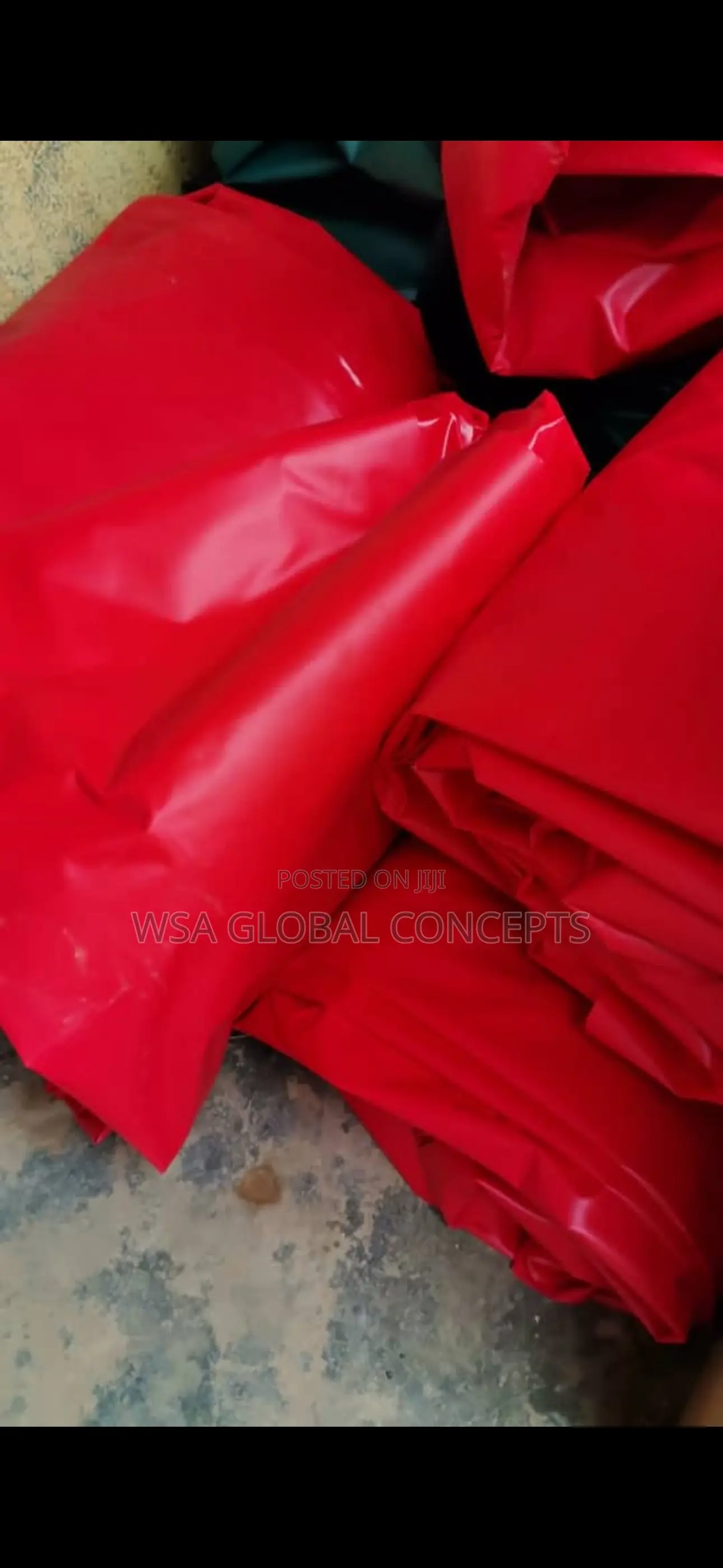 3m X 50meters Tarpaulin Roll 800gsm 0.8mm Red