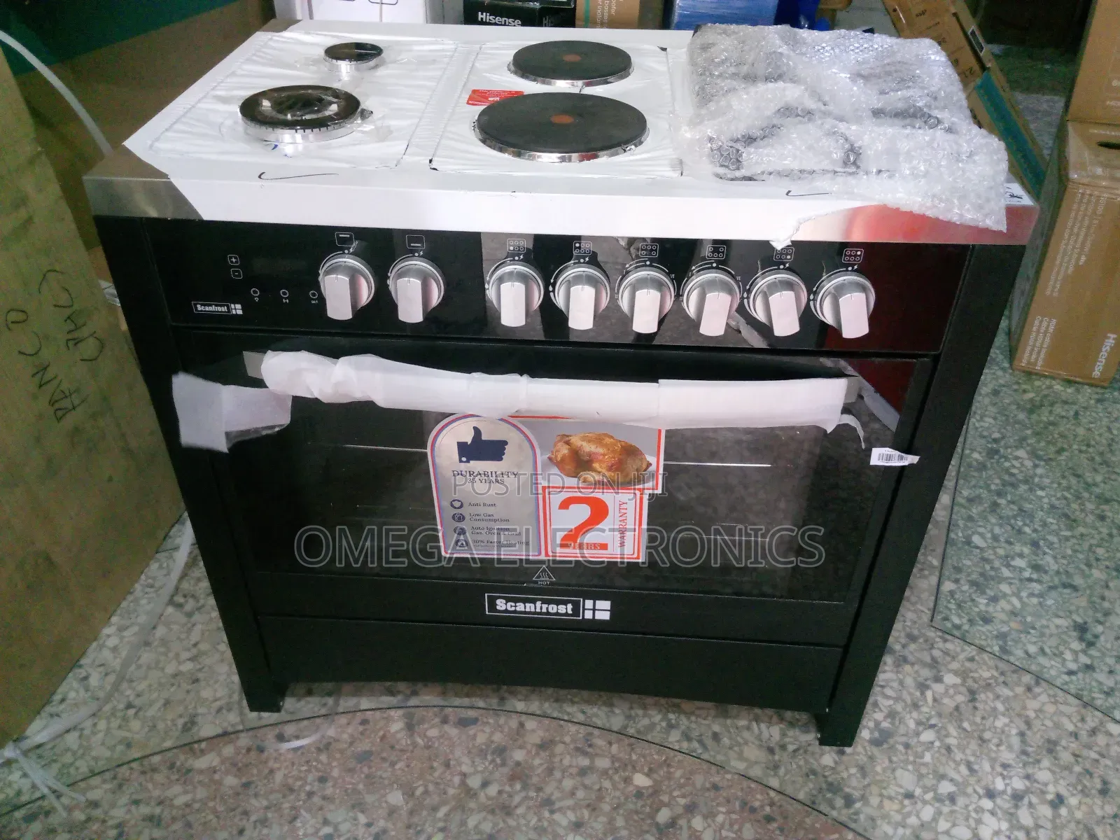 Scan Frost Gas Cooker 90*60 40+2