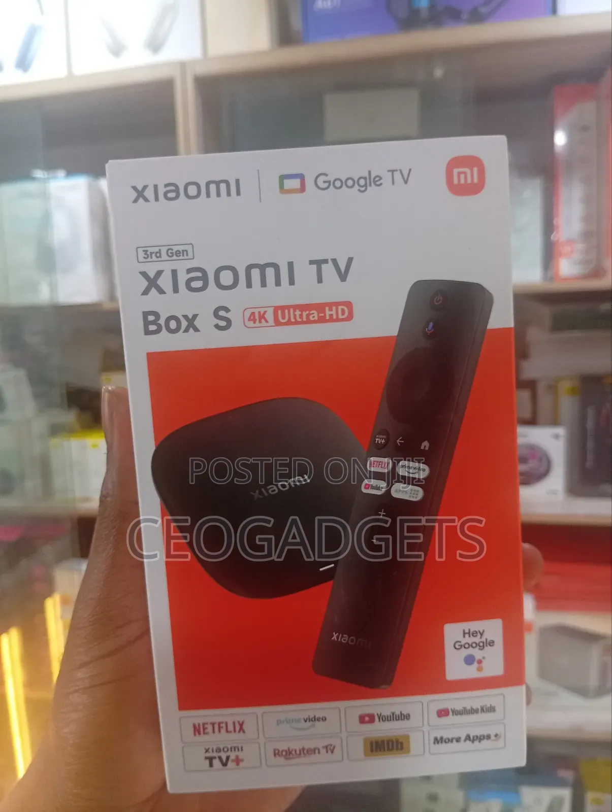 Xiaomi Mi Box S - 4k Ultra Hdr Android Tv With Chromecast & Google