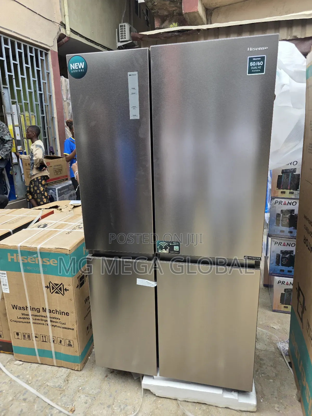 Big Hisense Side by Side Refrigerator