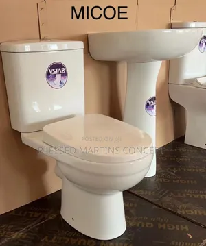Complete Set of Wc, Including Sit, Tank, Basin and Pedestal