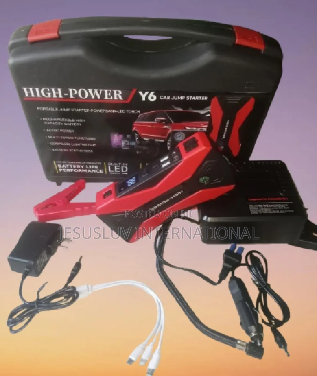 High Power Y6 Car Jump Starter With Tire Pump Inflator 12v