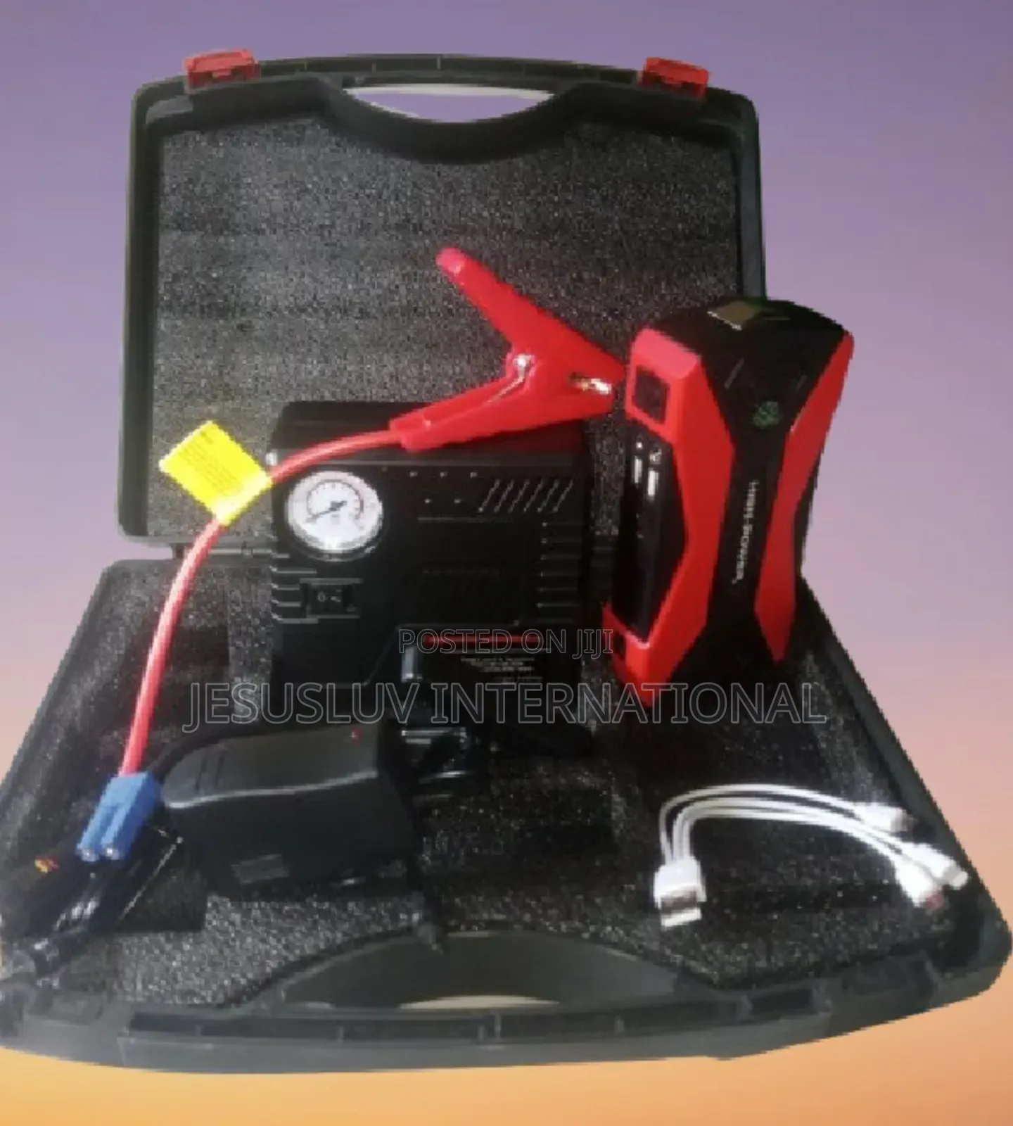 Portable Y6 Jump Starter Power Bank With Tyre Inflator for Vehicles