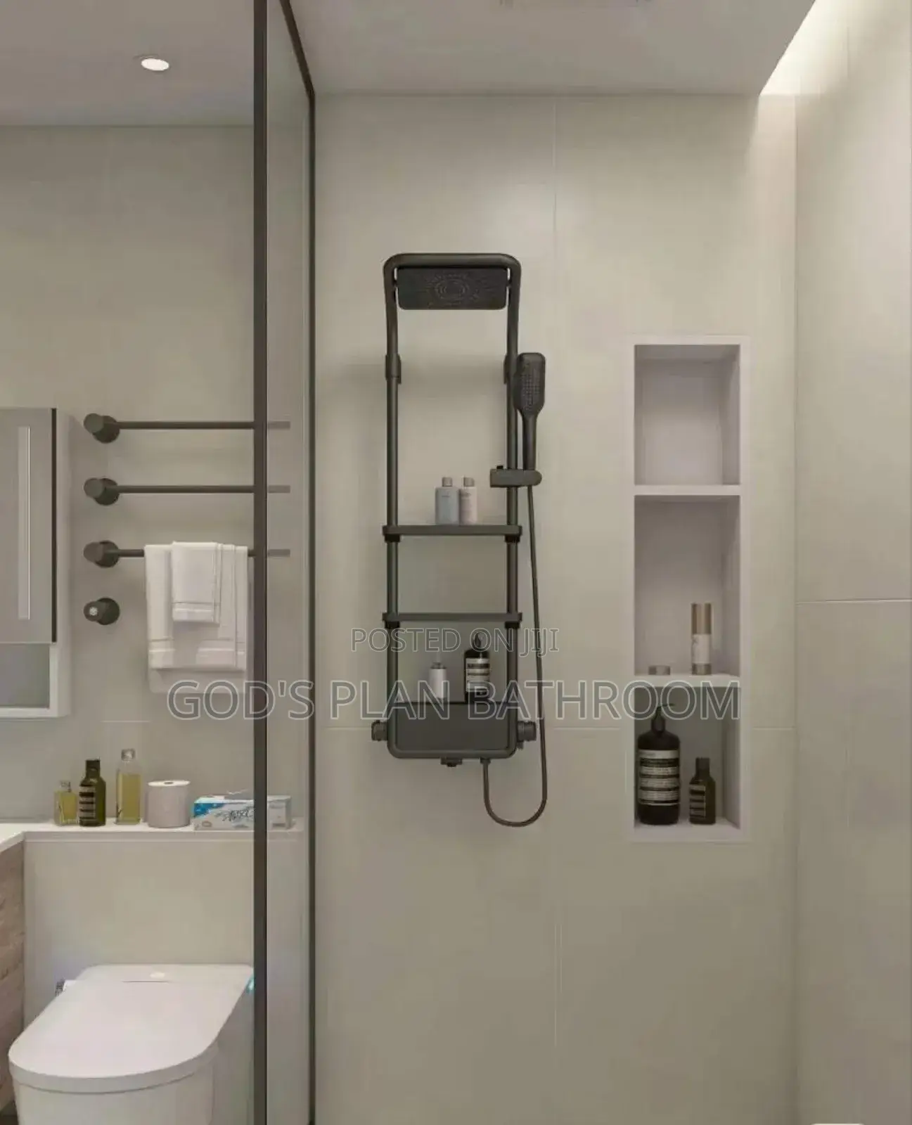Uk Black Luxury Power Shower