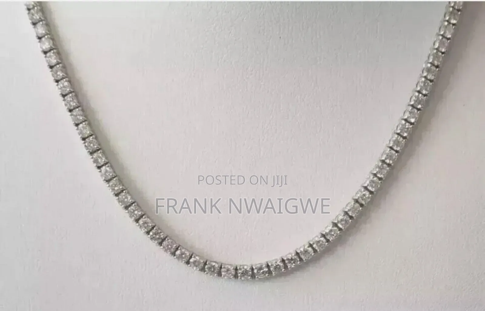3mm Silver Plated Tennis Chain Cz Necklace