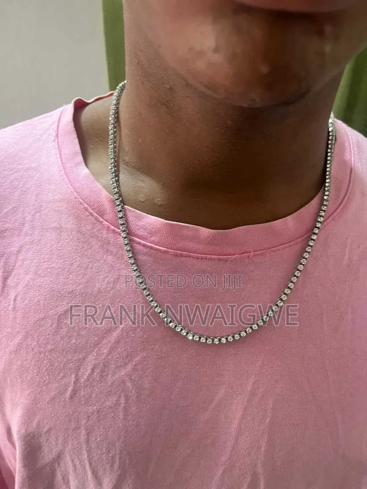 3mm Silver Plated Tennis Chain Cz Necklace