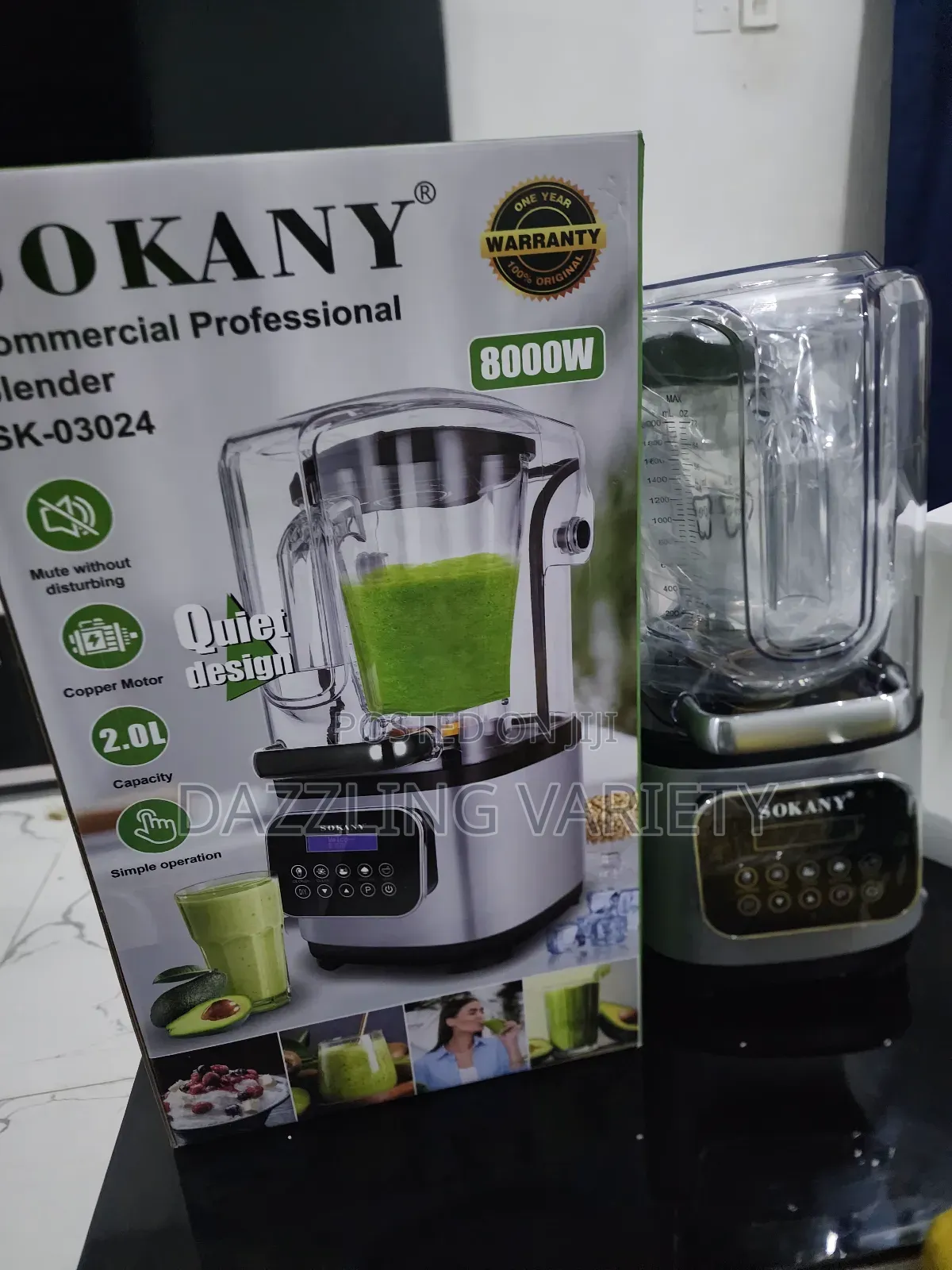 Sokany Heavyduty Soundproof Commercial/Professional Blender