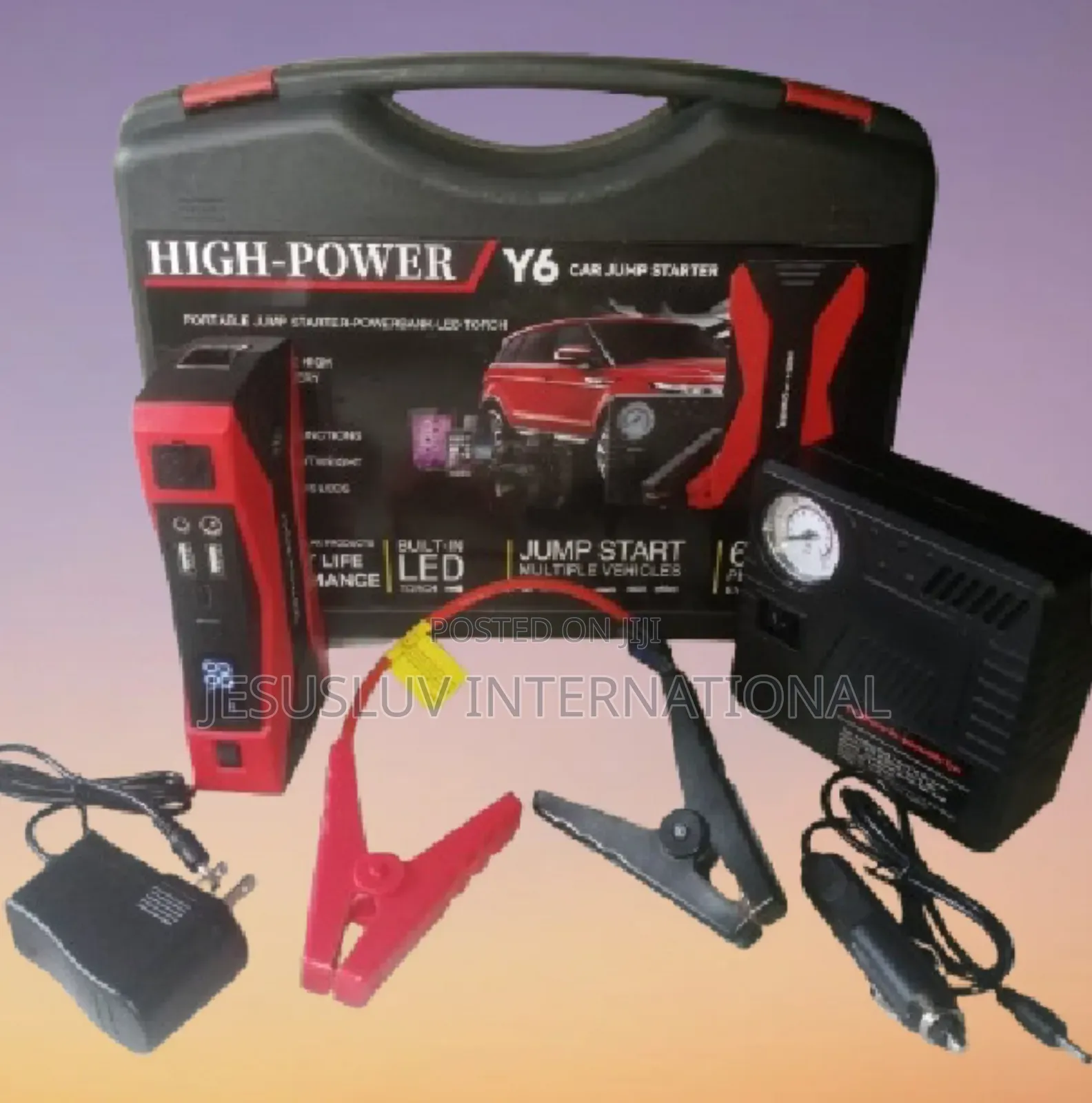 Y6 Car Jump Starter Battery Booster Tire Pump