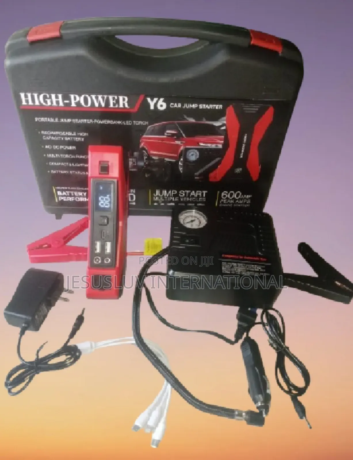 Y6 Car Jump Starter Battery Booster Tire Pump