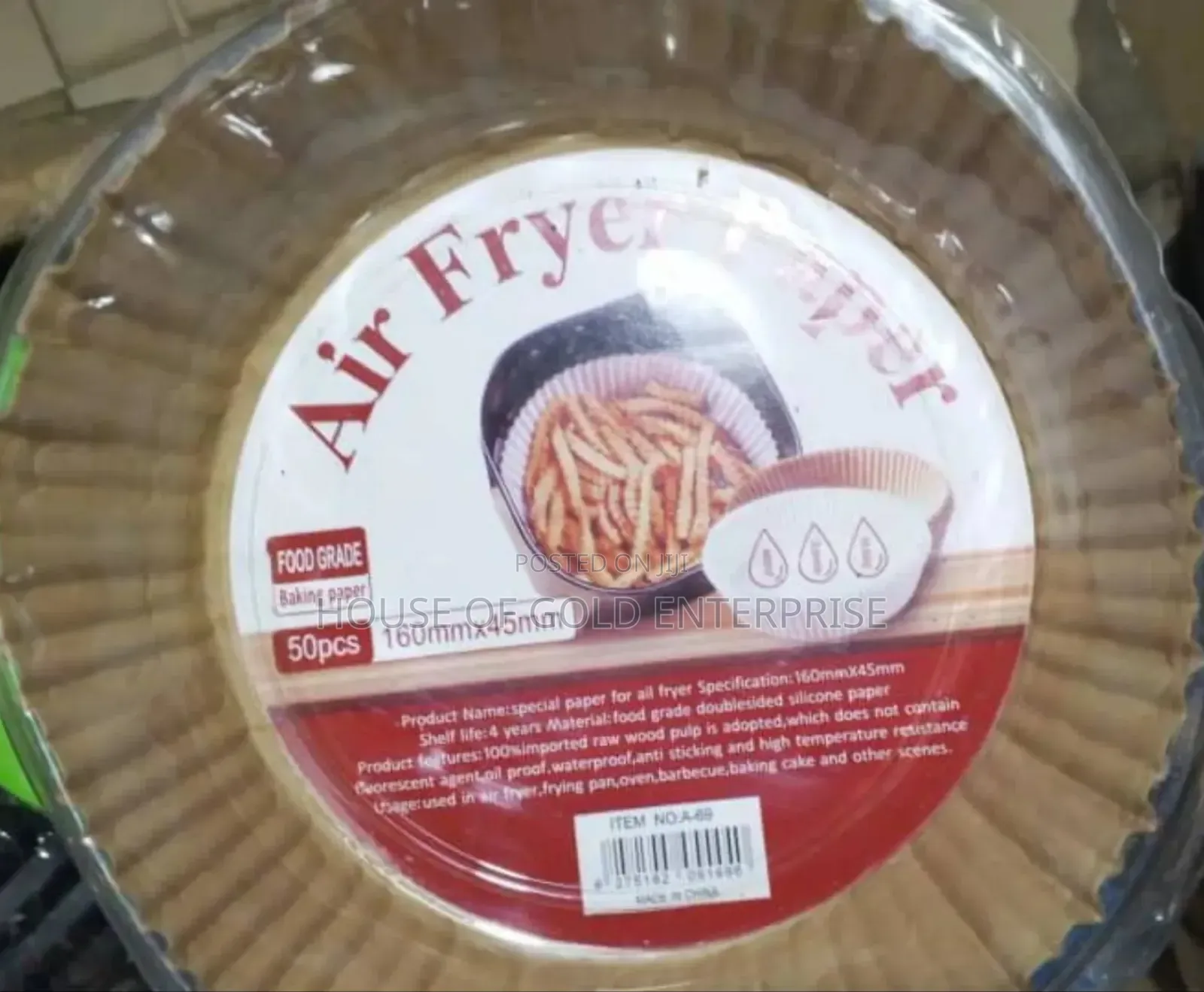 Air Fryer Paper Liners Small Size 4000/50pcs
Big Size 6000/50pcs