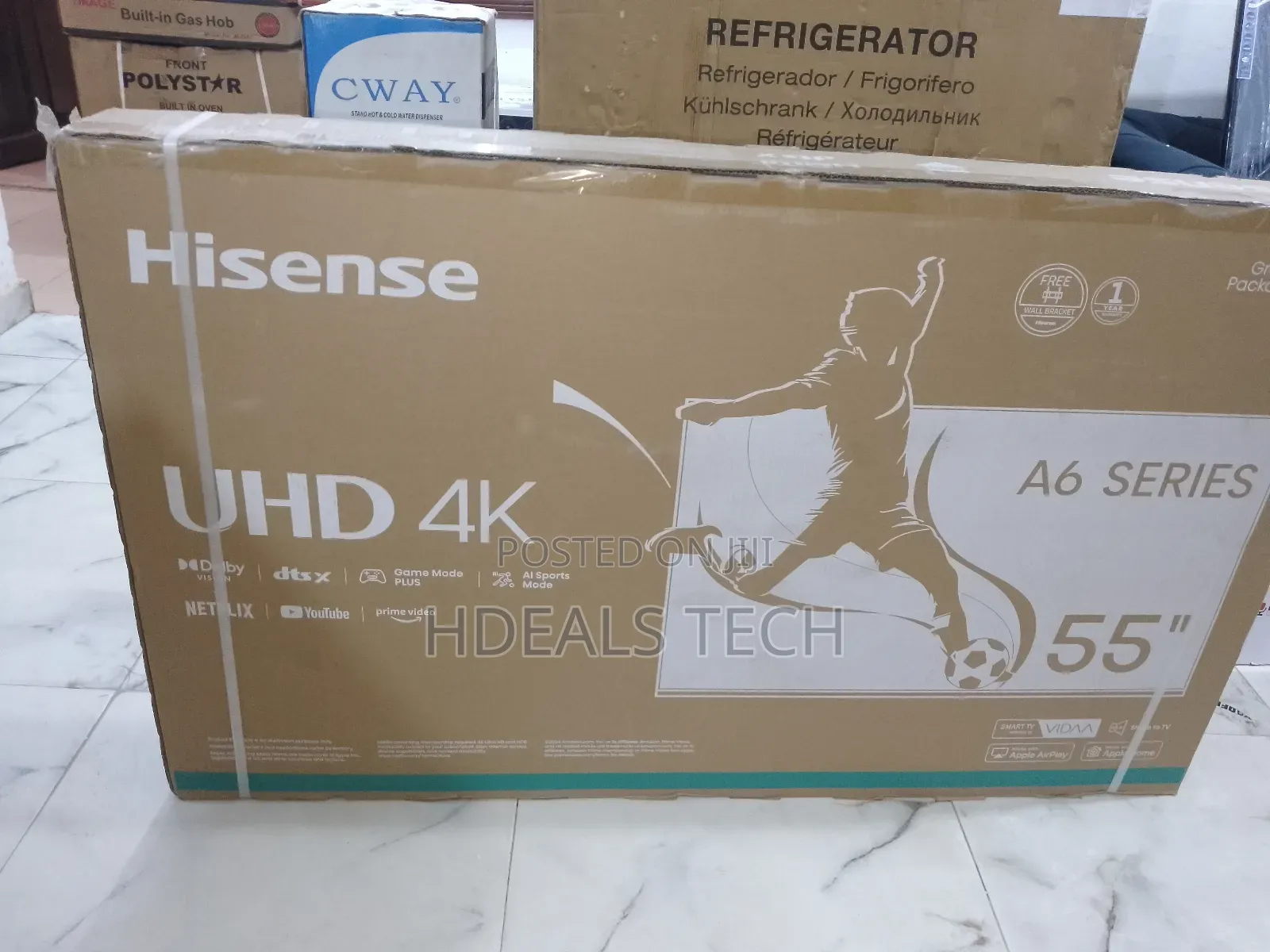 Environment Friendly Hisense 55 Inch Vidaa Smart Tv 55a6k
