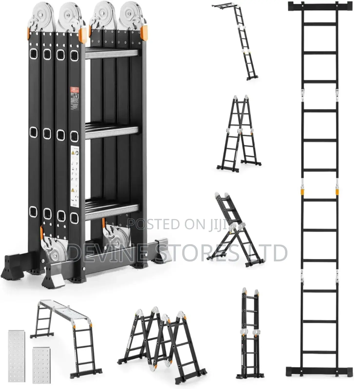 4×3 Heavy Duty Aluminum Foldable Ladder