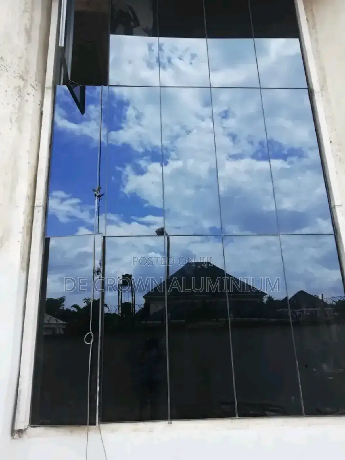 Modern Aluminium Curtain Wall With 5mm Glass in Lagos – Commercial
