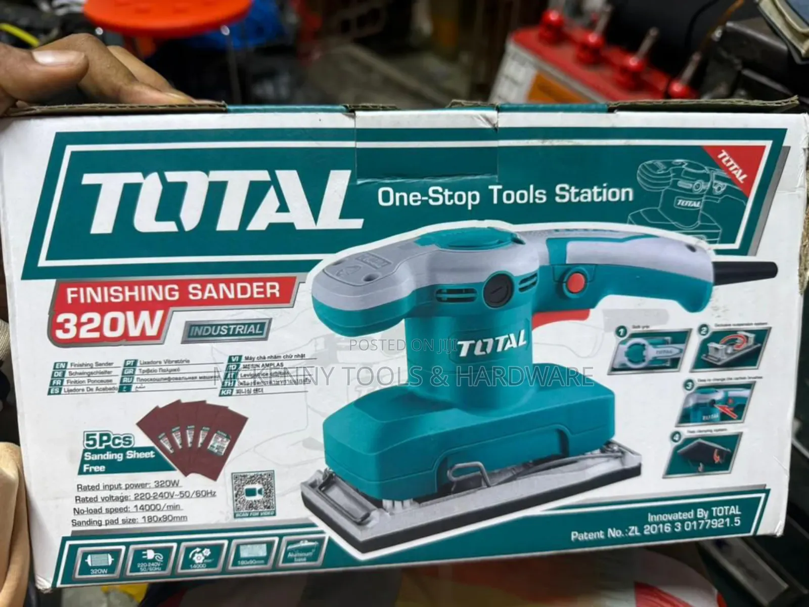 Total Finishing Sander 320w (Model Tf).