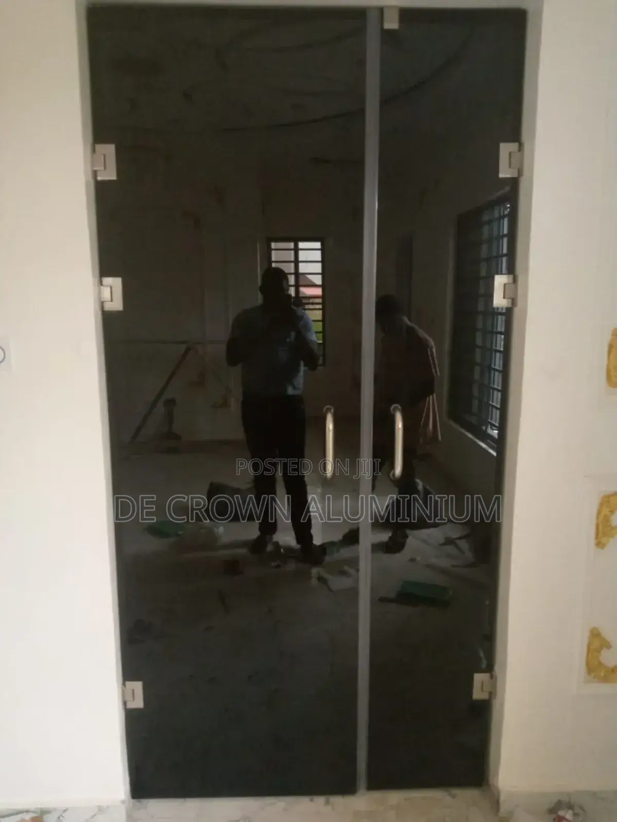 Luxury Grey Glass Closet Doors – 10mm Tempered With Silver Finish