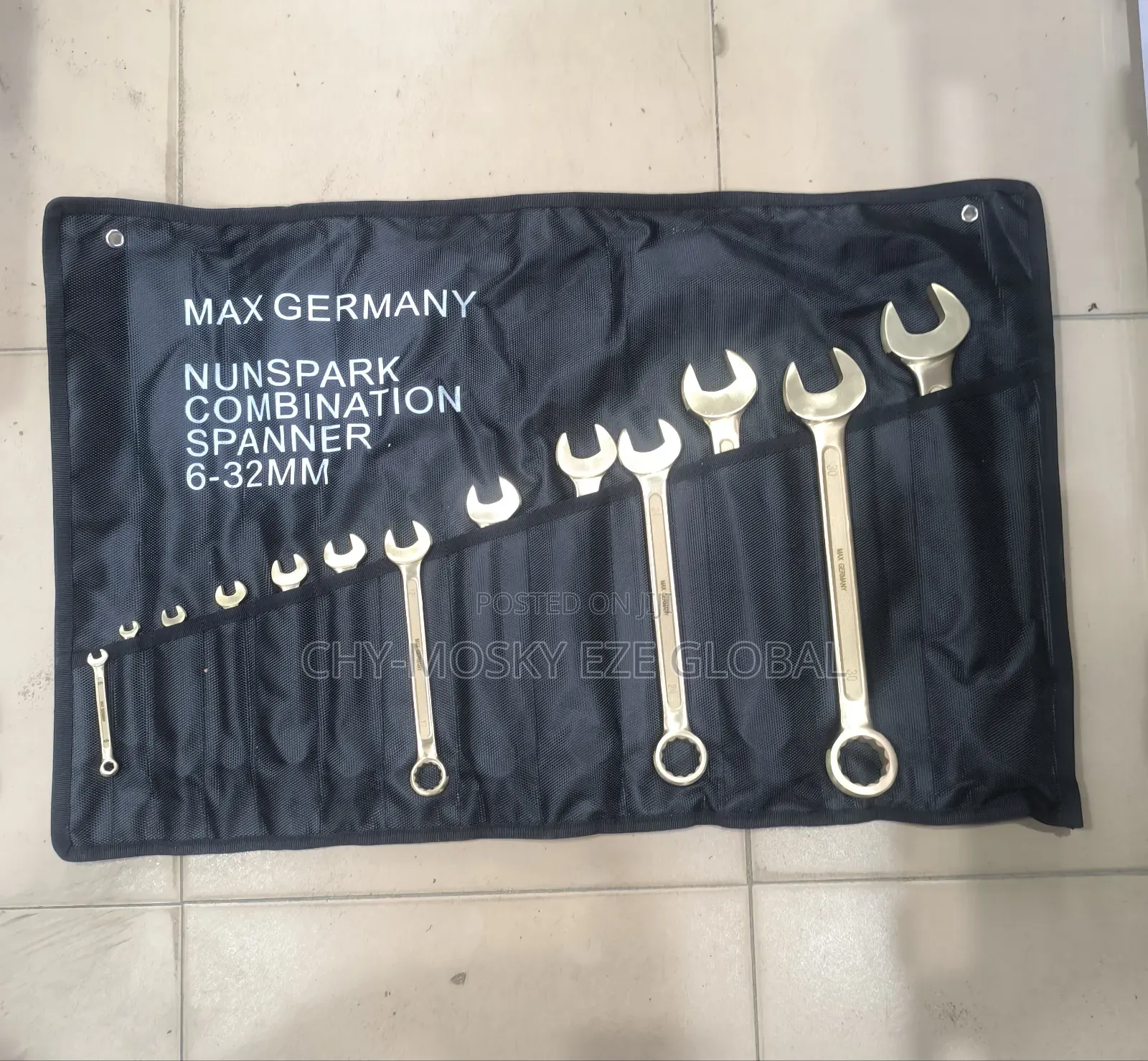 Brass/Non Spark Combination Spanner Set (8mm to 32mm)