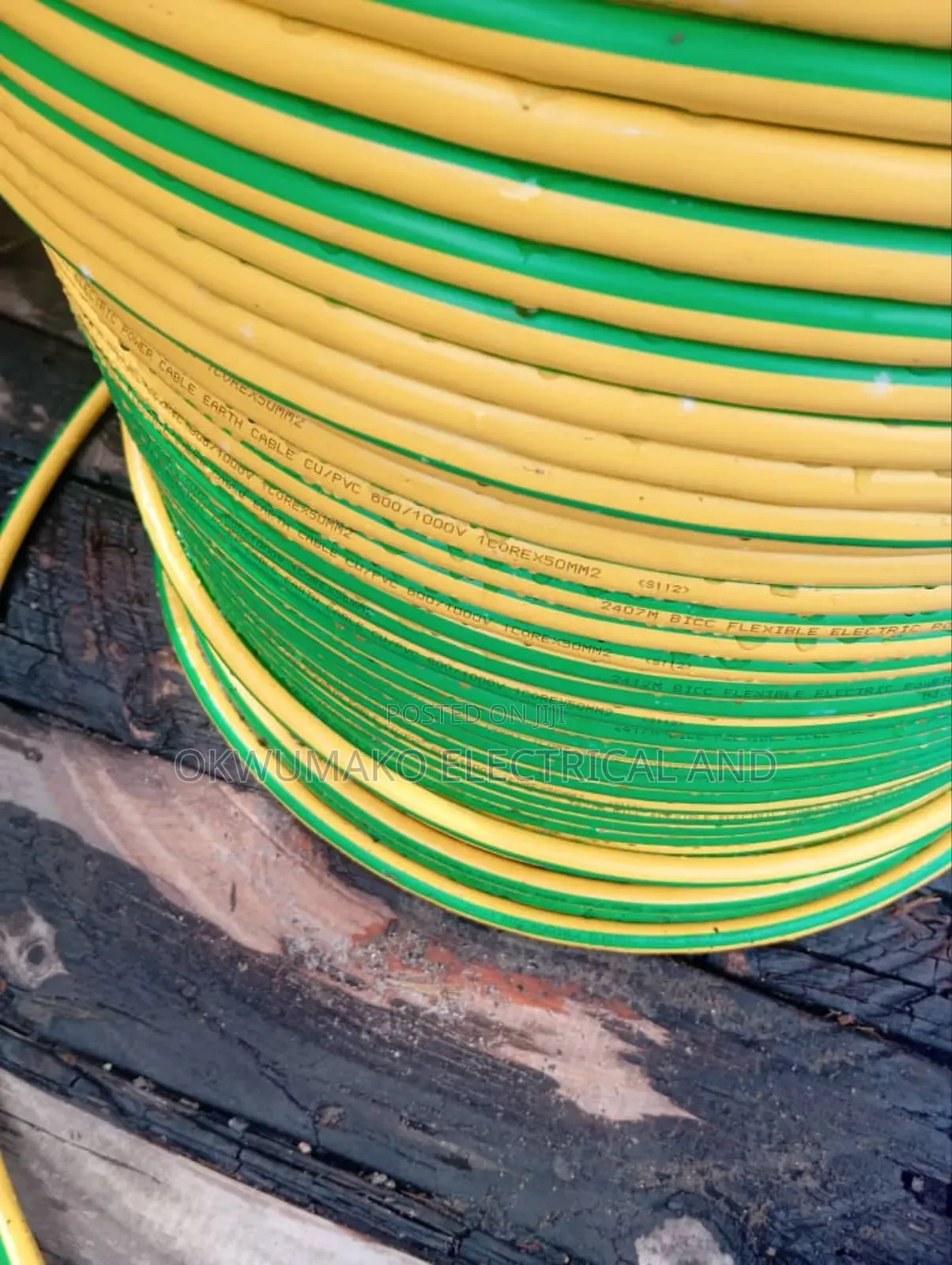 Single Core Flexible Cable for Earth by One Thousand Meter 70mm