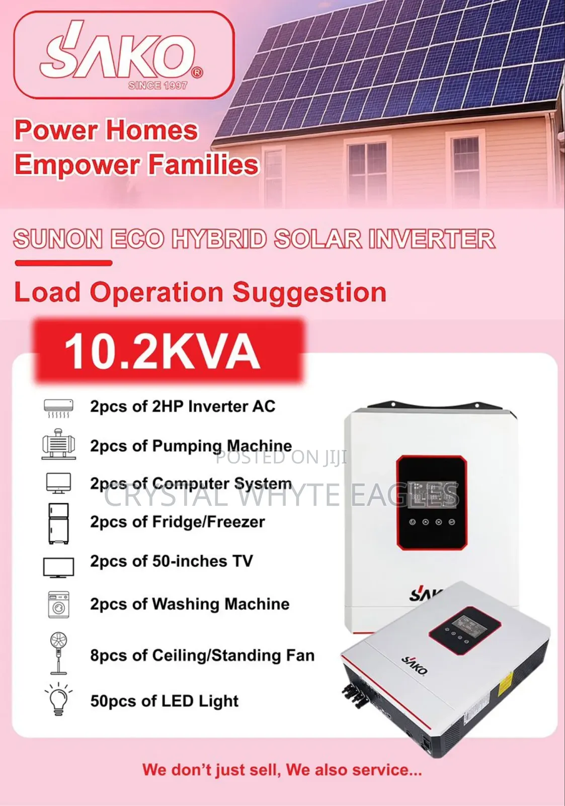 Sako 10.2kva 48v Hybrid Inverter