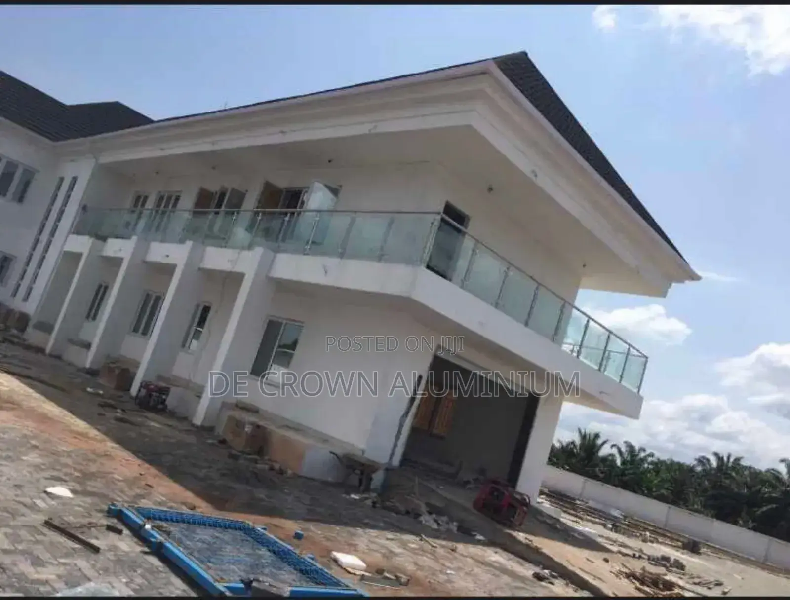 Plain Glass Hand Railings