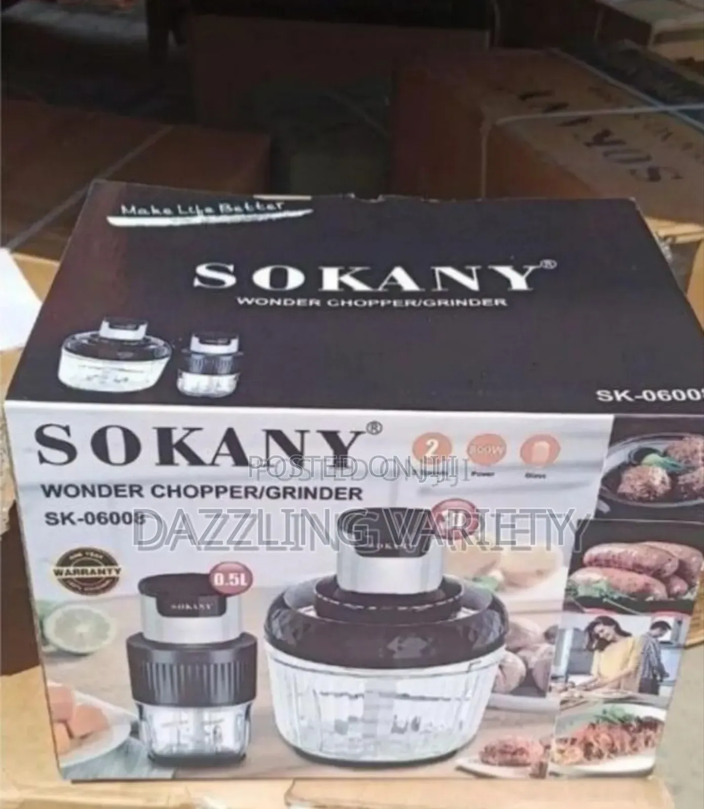 Sokany 2in1 Wonder Chopper/Grinder/Food Processor