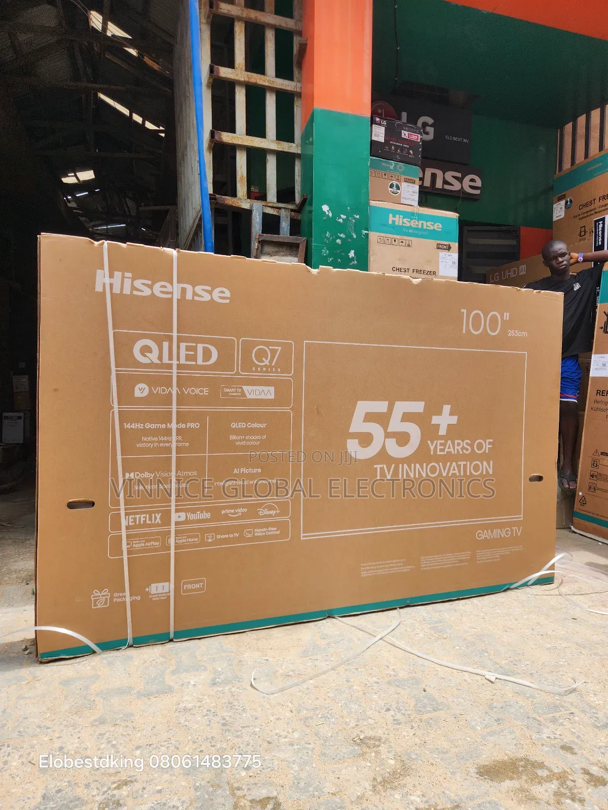 Original Hisense Smart Television Qled 100inches
