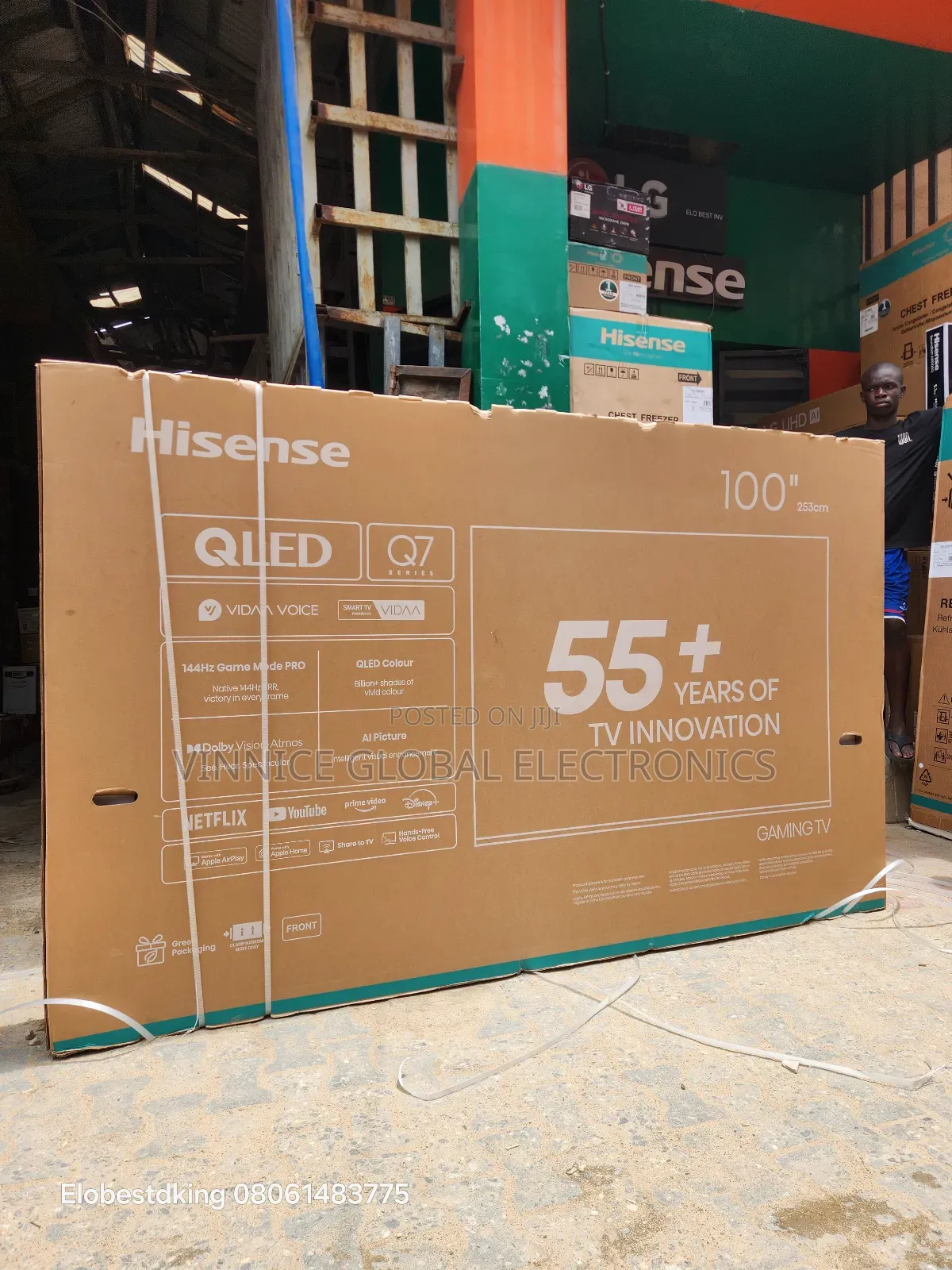 Original Hisense Smart Television Qled 100inches