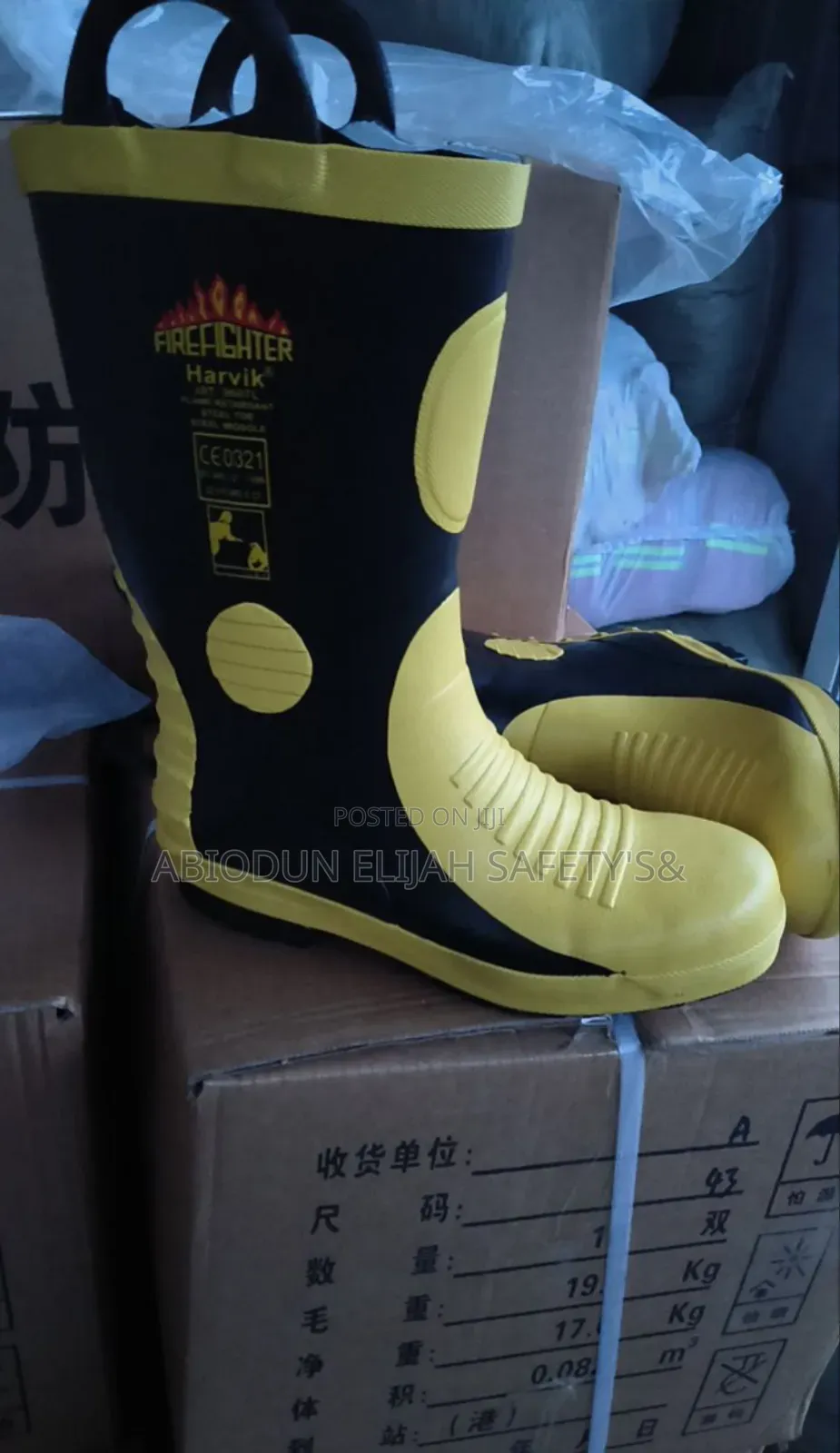 Original Quality Firefighter Safety Boot Harvik