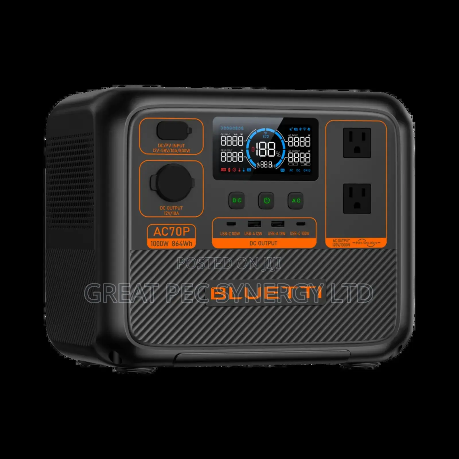 Bluetti Ac70p Portable Power Station (1000w/864wh)