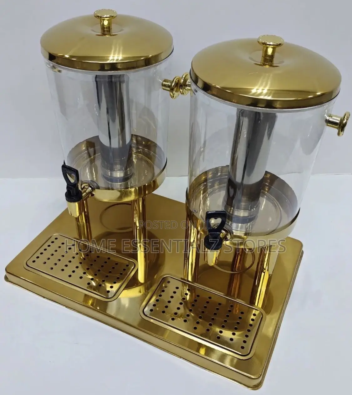 Double Beverage Dispenser - 16-Liter Commercial Stainless Steel
