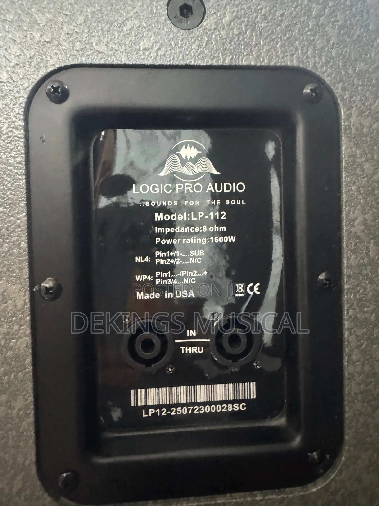 Logic Pro Audio Lp-112 Passive High Power Loudspeaker