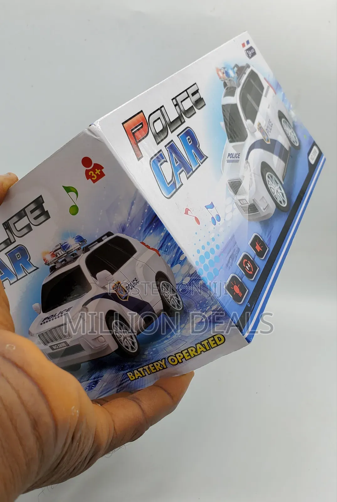 360 Rotation Light Kids Police Car Ages 3+