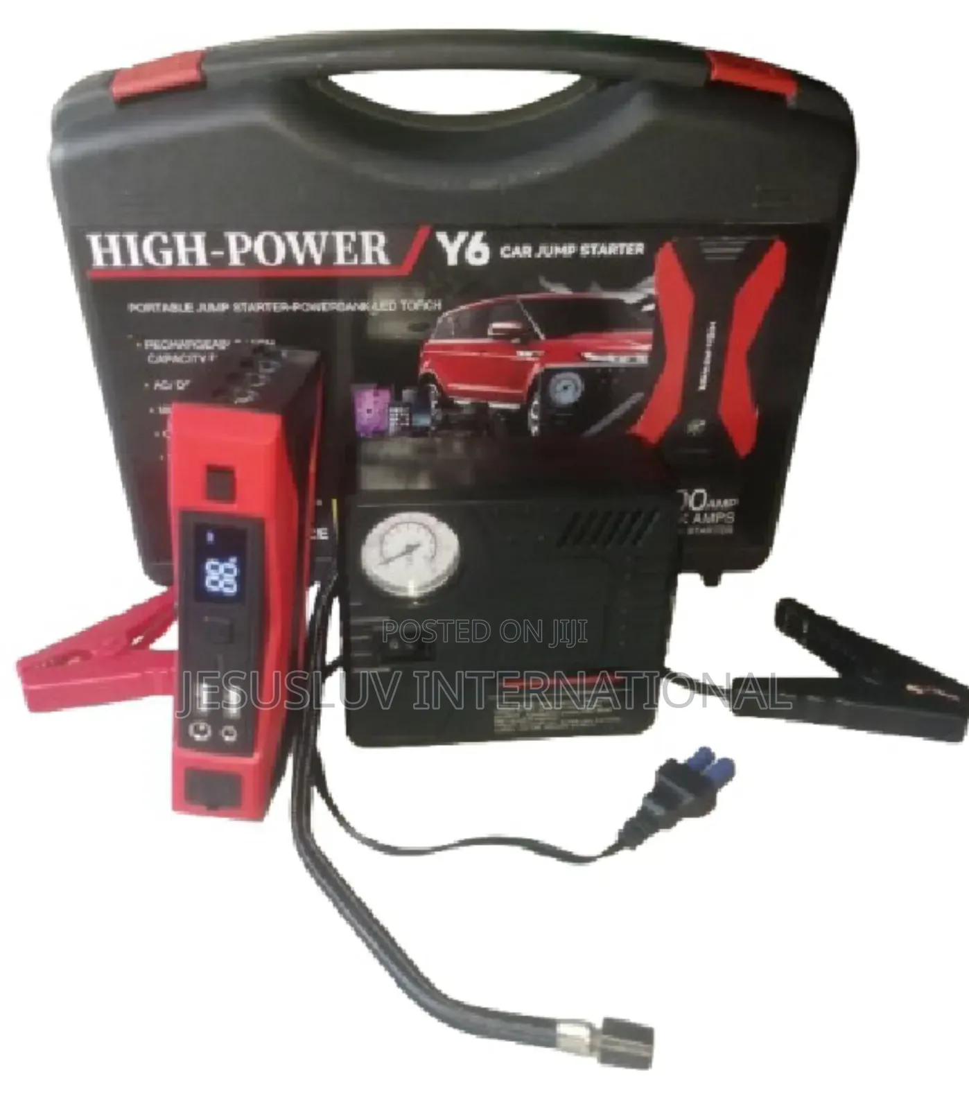 Car Jump Starter Y6 With Tyre Inflator Power Bank