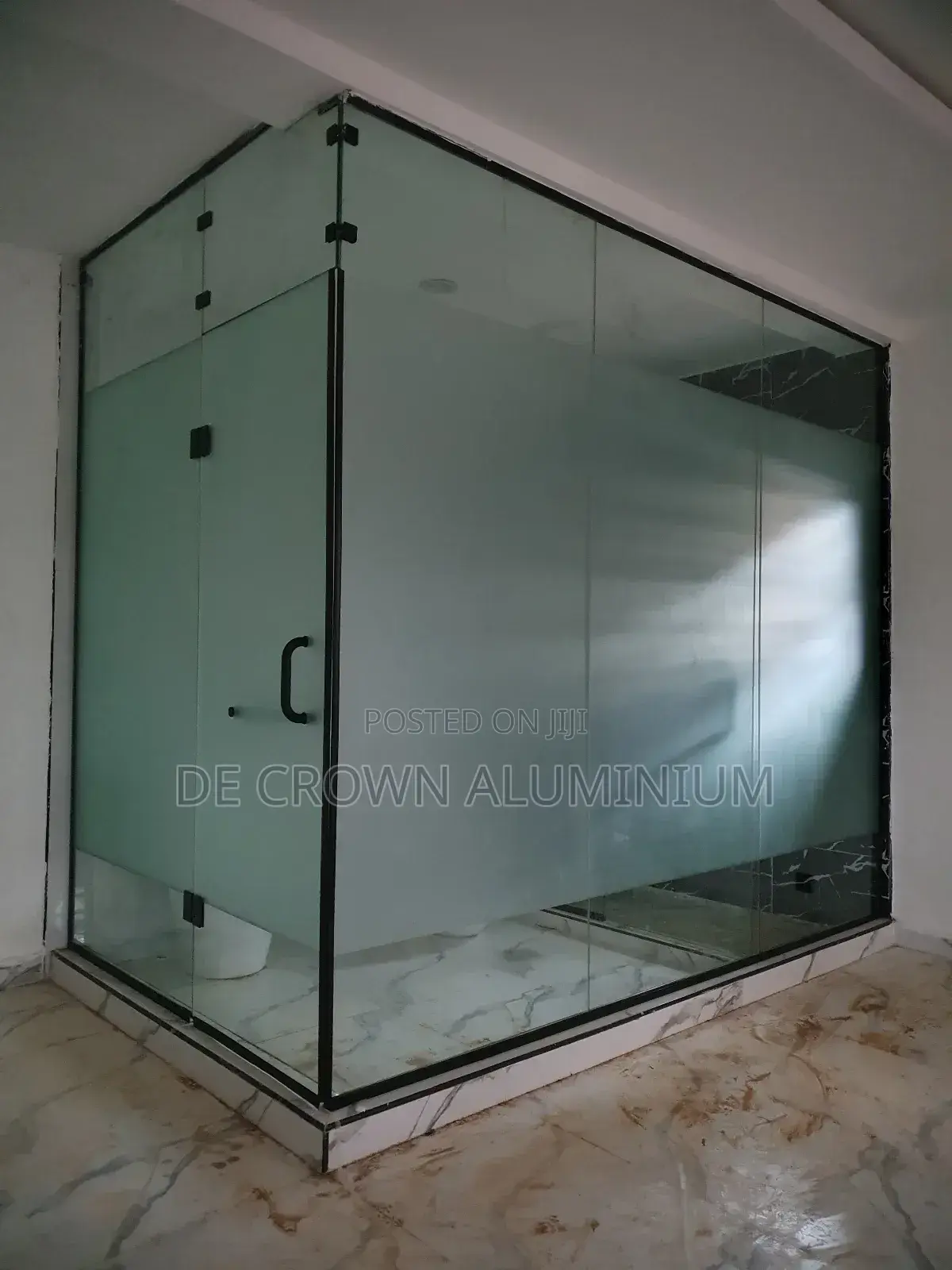Bathroom Glass Full Partition