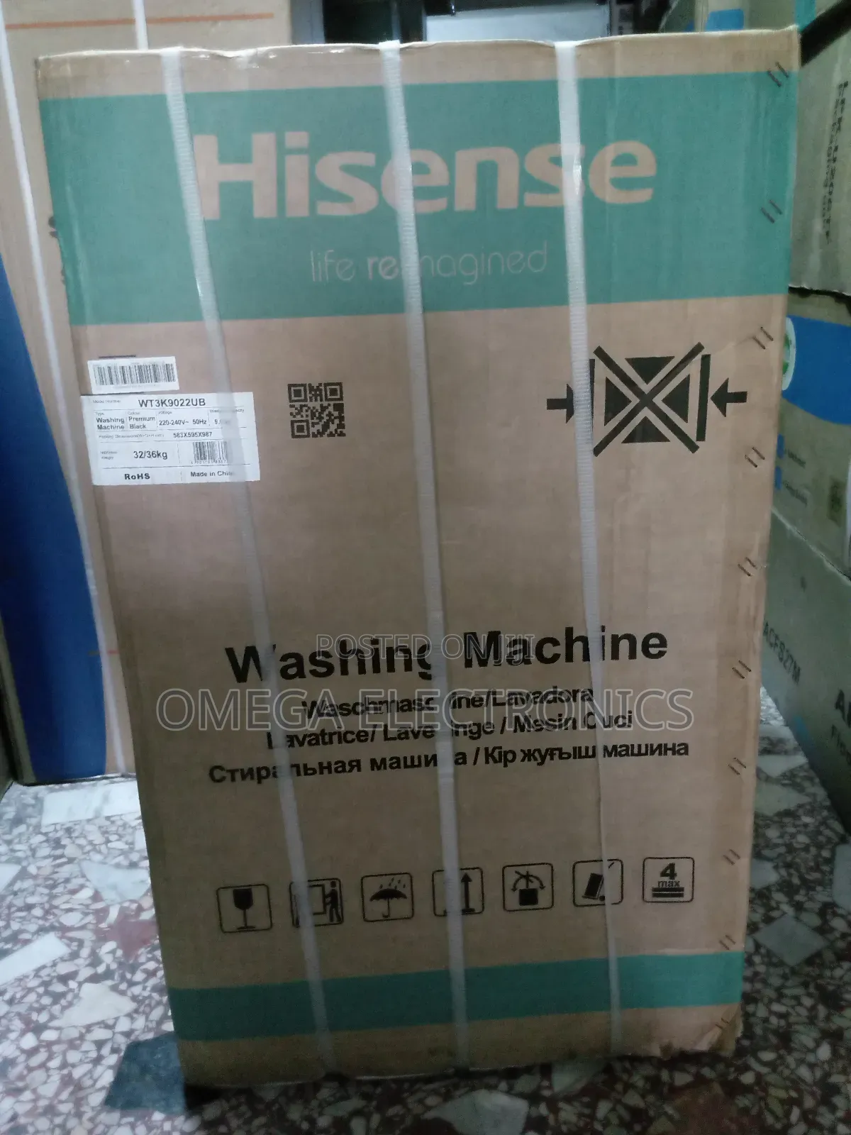 Hisense Washing Machine 9kg Automatic Top Loading