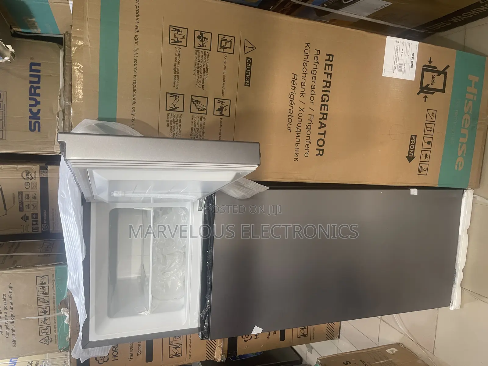 Brand New Hisense Doble Door 340l Refrigerator Full Copper Er Engine