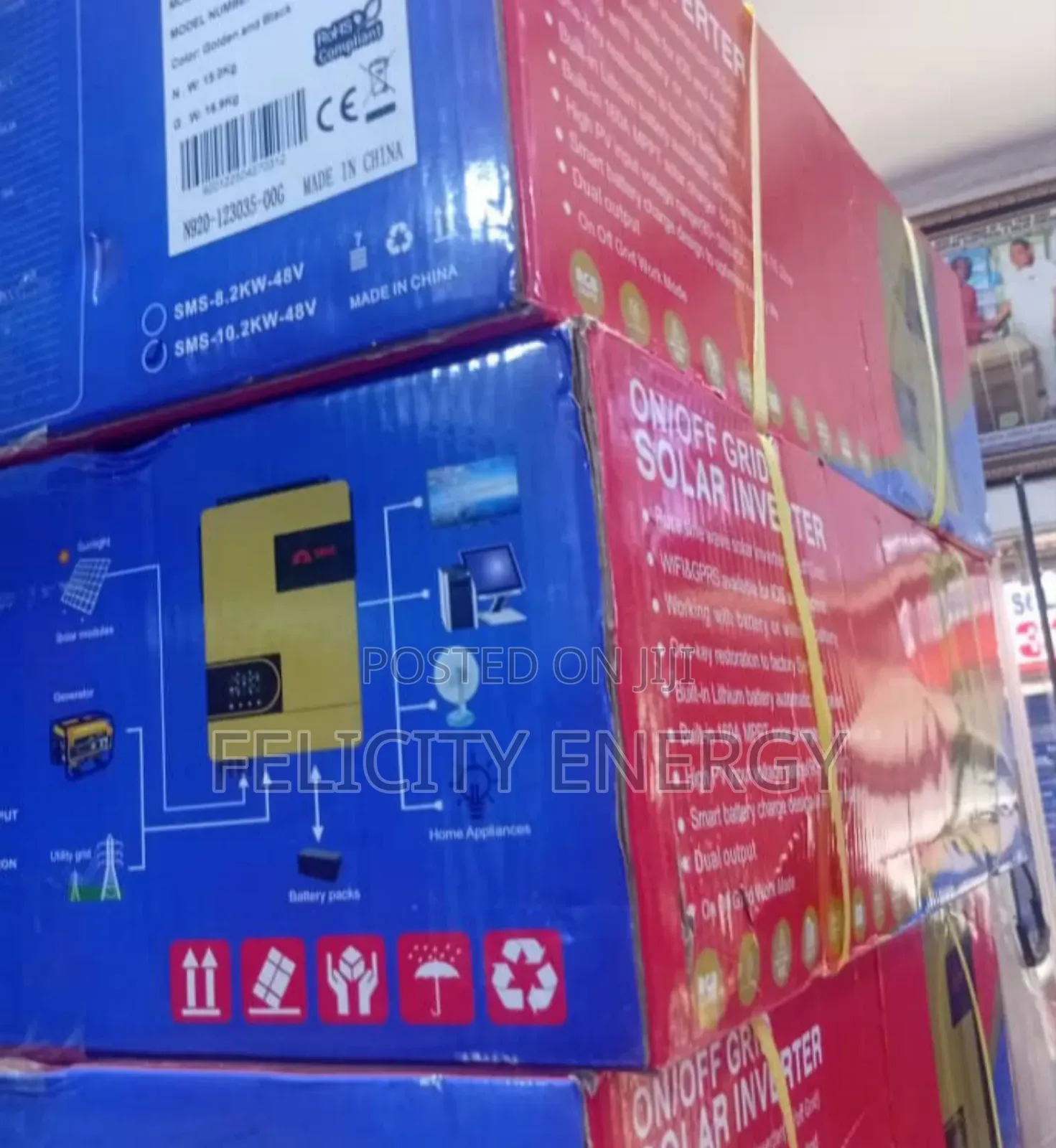 SMS Hybrid Inverter 10.2kva 48v + Inbuilt Charge Controller 120 Amps