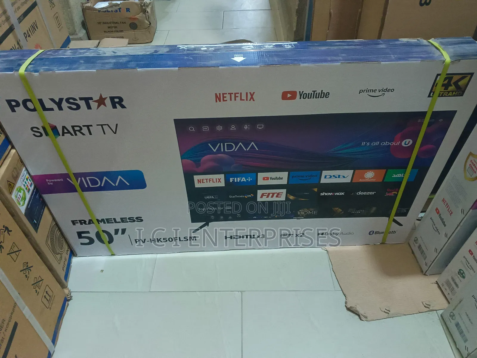 Polystar 50inches Framles Android Smart Bluetooth Tv