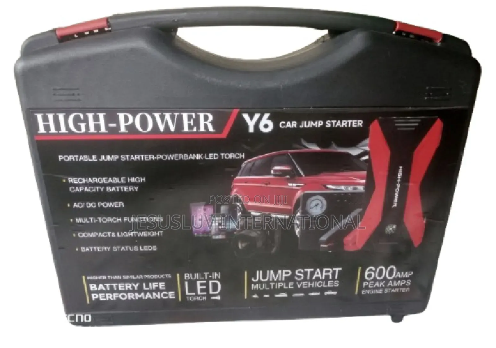 High Power Digital Display Y6 Jump Starter With Tyre Pump Inflator 12v