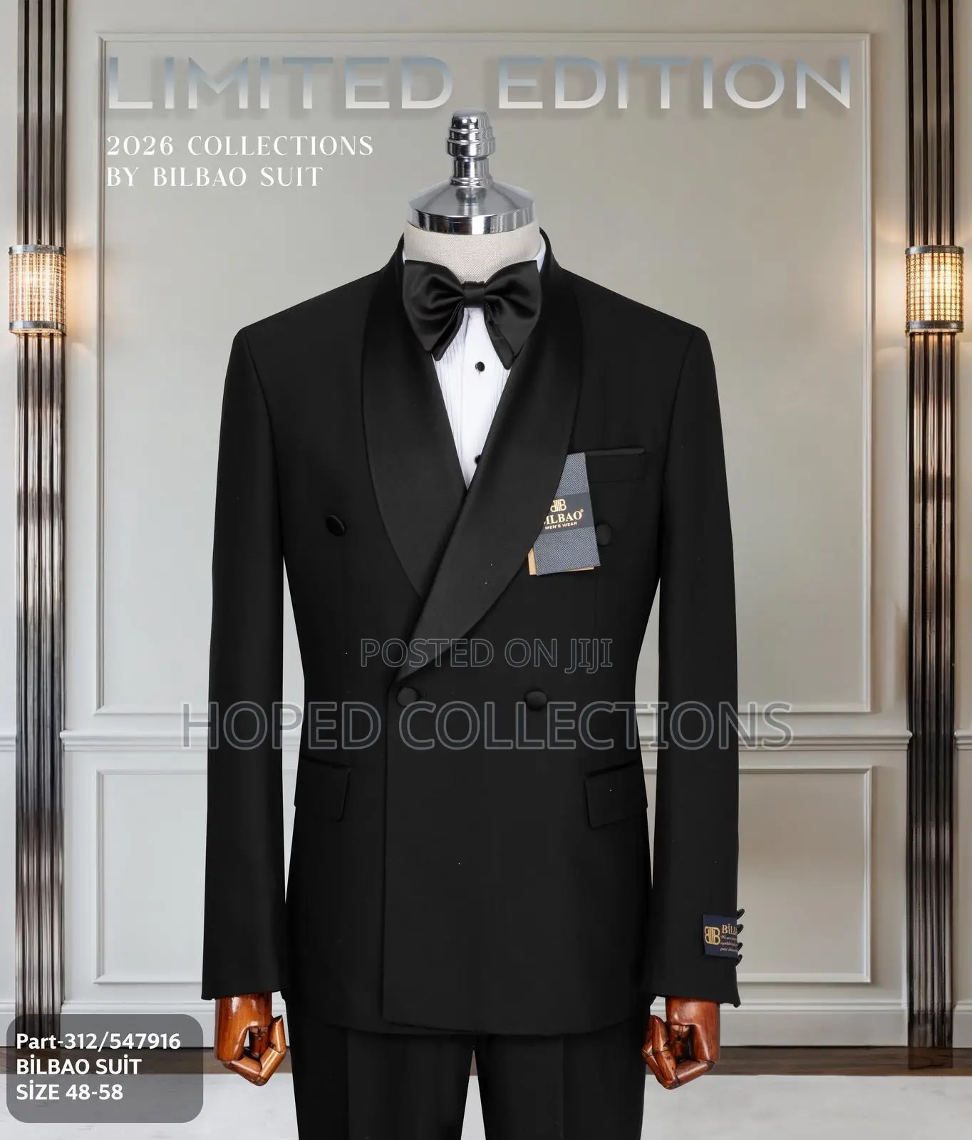 Luxury Bilbao Ceremonial and Shiny Tuxedo Suit