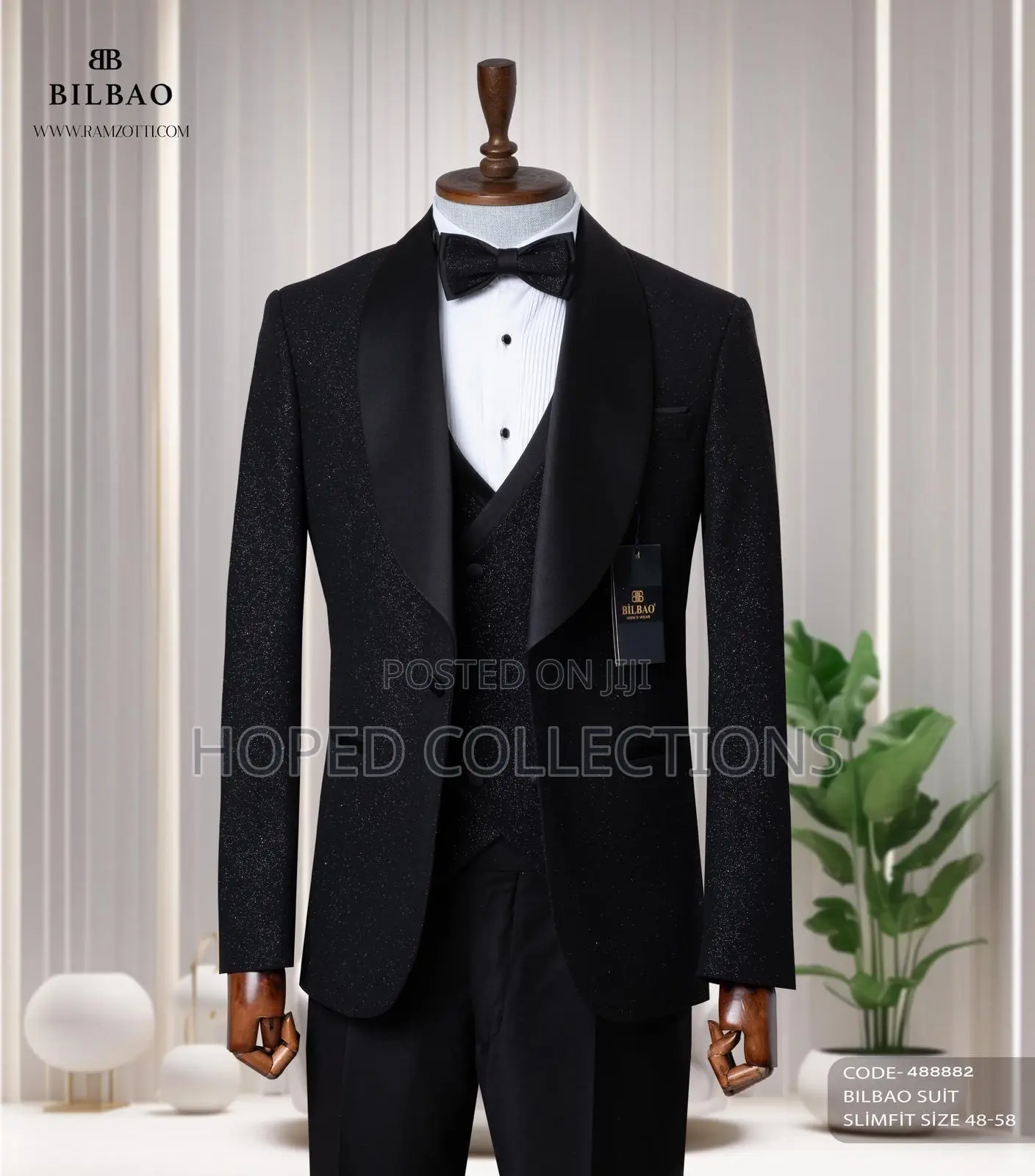 Luxury Bilbao Ceremonial and Shiny Tuxedo Suit