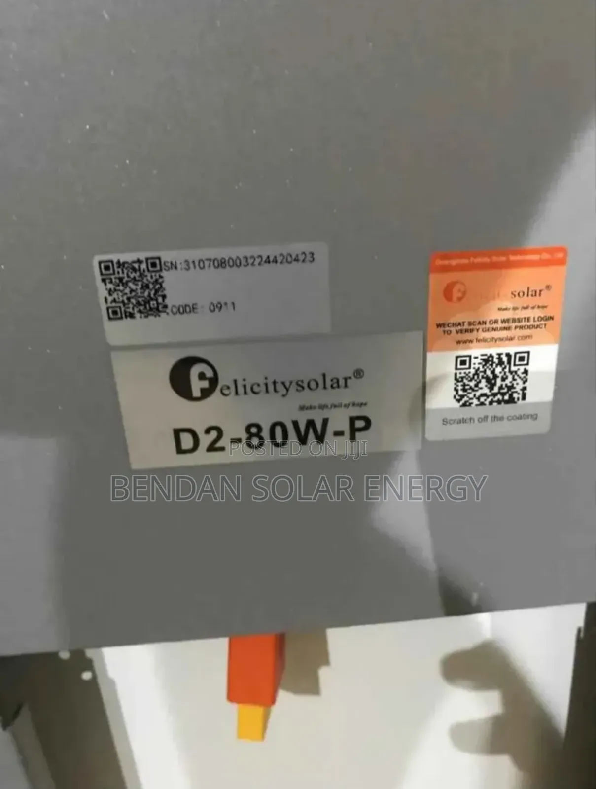 Felicity P2 D2 80w All-in-One Street Light–12v, 50,000hrs Lifespan