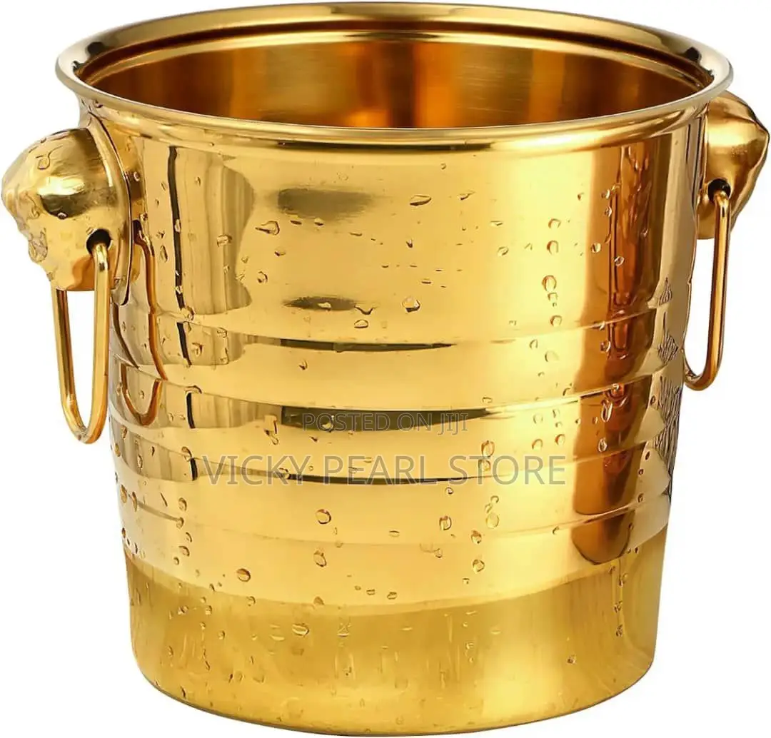 Stainless Steel Gold Wine Bucket