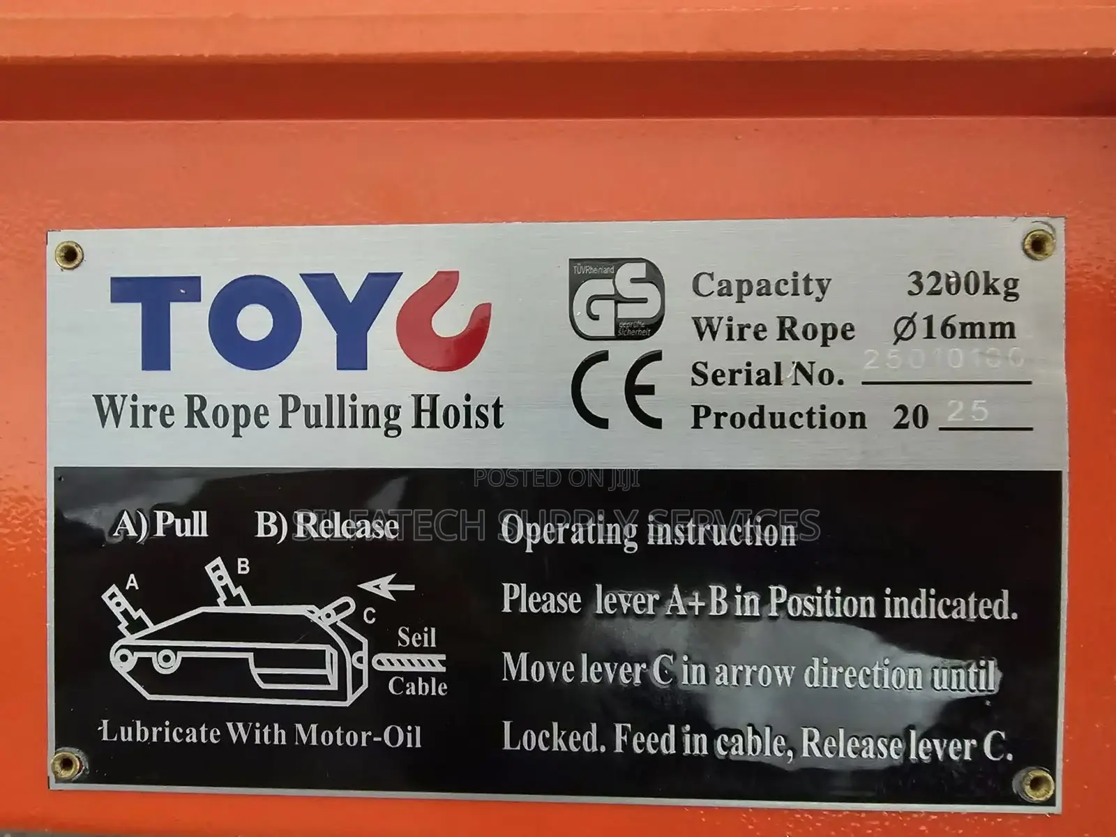 Original Toyo Tirfor Jack