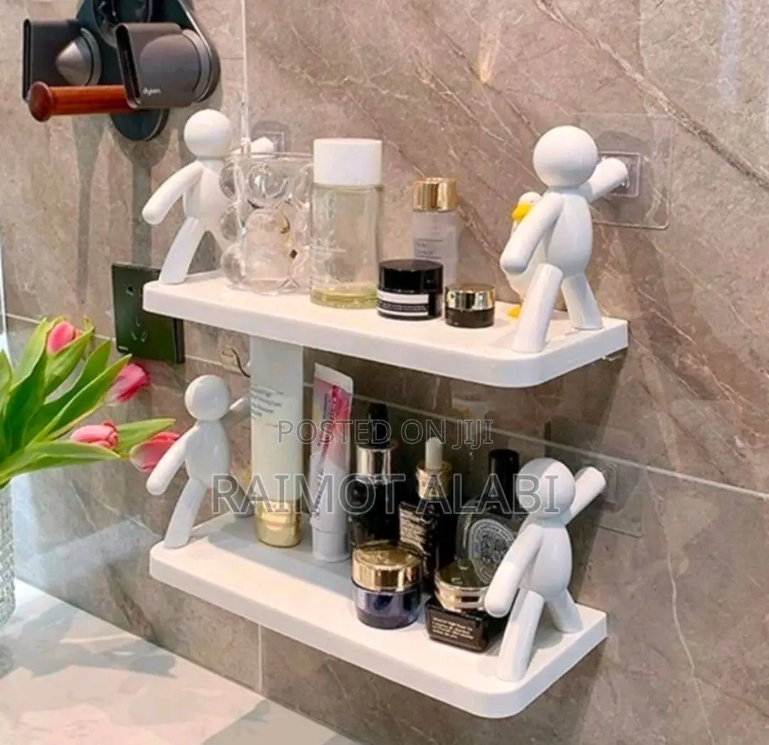 1pcs White Bathroom Rack