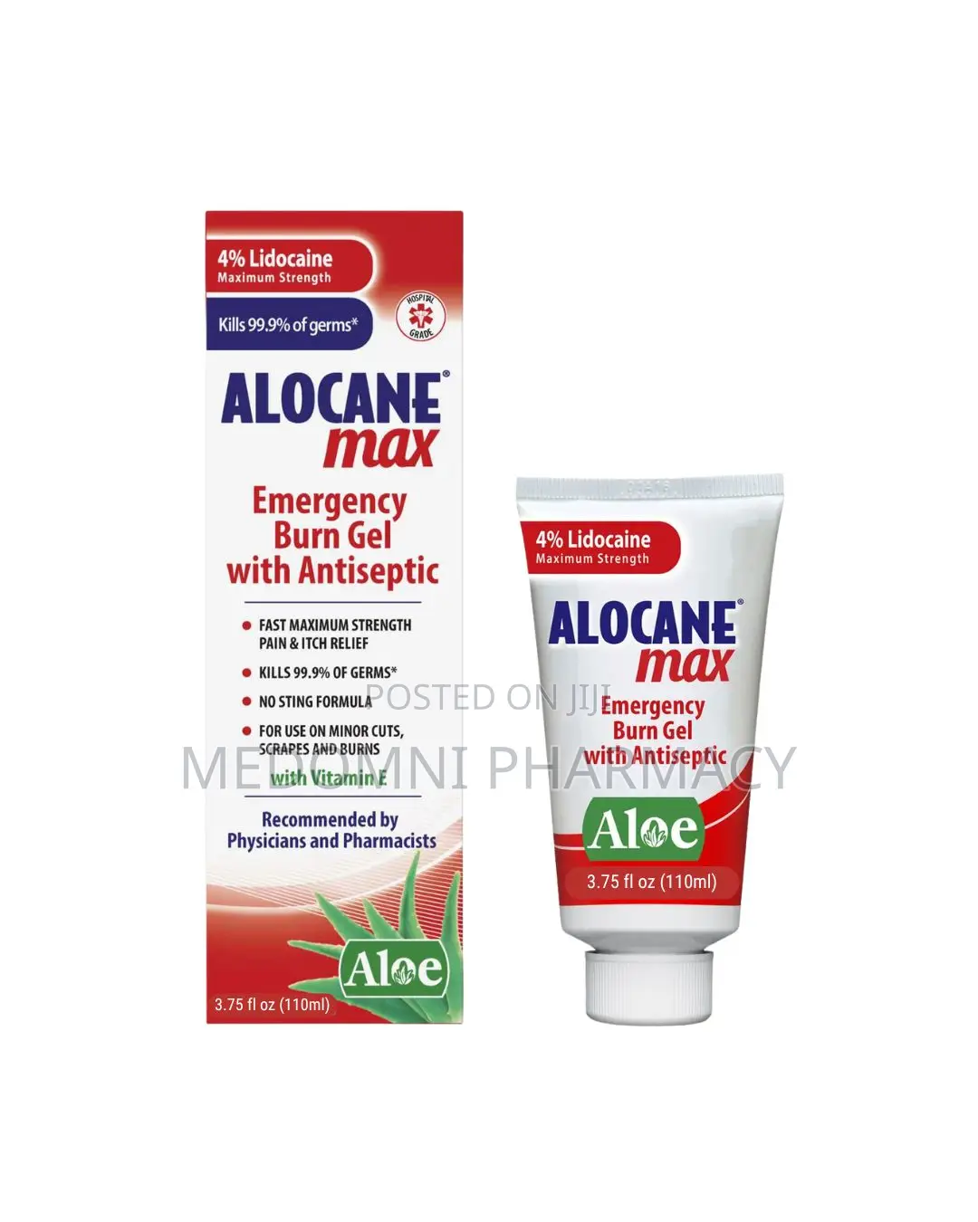 Alocane Max Lidocaine Gel – Instant Pain Burn Relief, 110ml