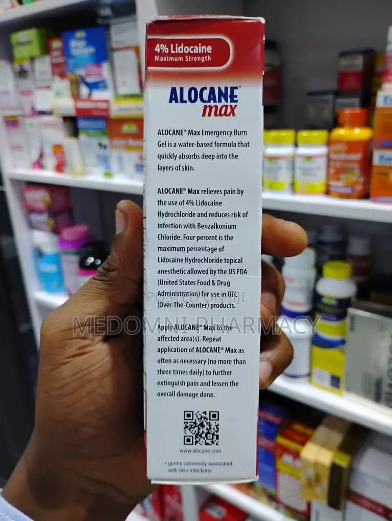 Alocane Max Lidocaine Gel – Instant Pain Burn Relief, 110ml