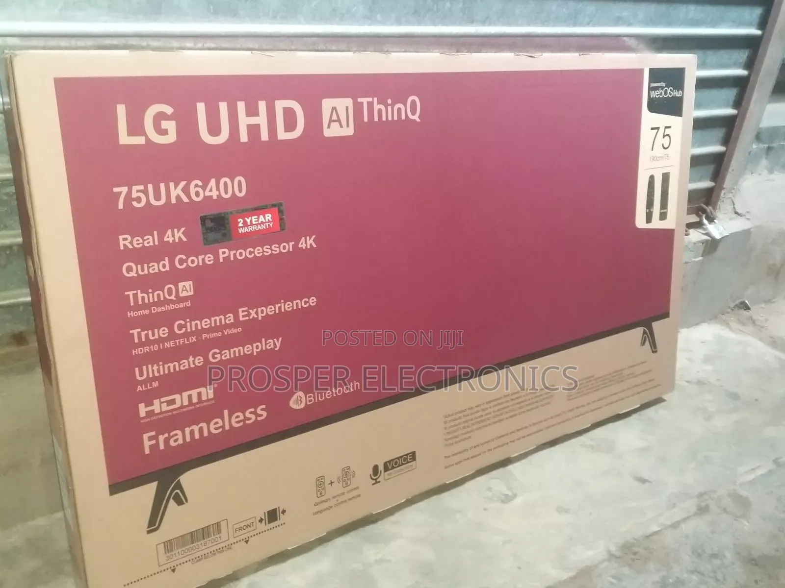 Lg Webos 75 Inches Smart Tv With Voice Recognition