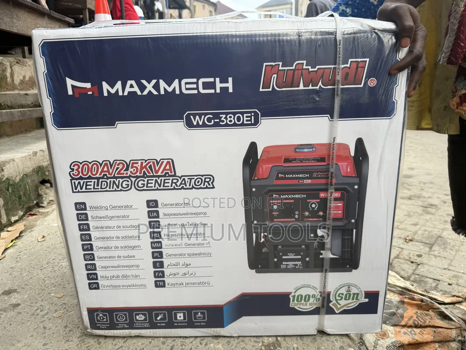 Wg-380ei 300a/2.5kva Maxmech Welding Generator 67kgs