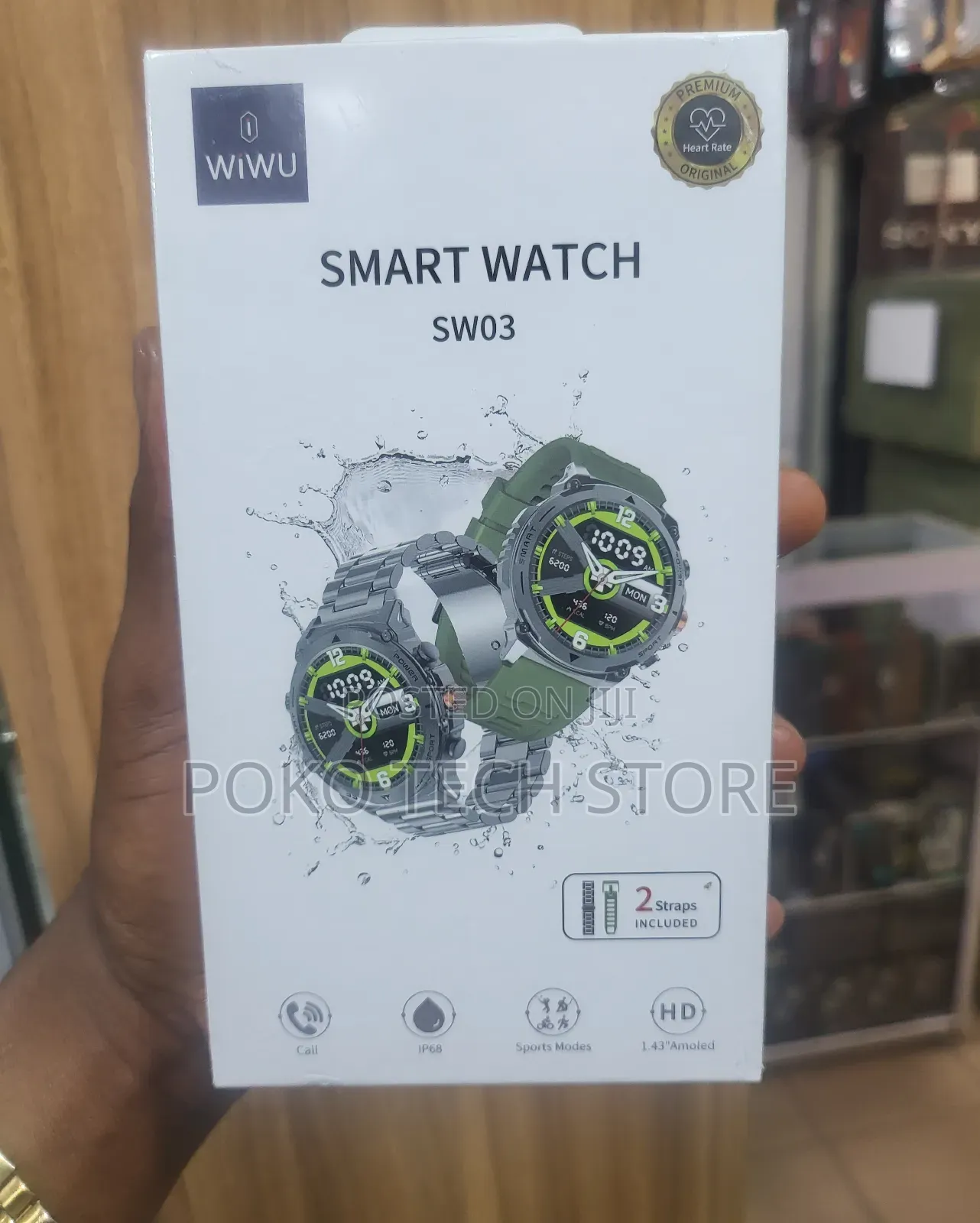 Wiwu Sw03 Sports Smart Watch - Silver